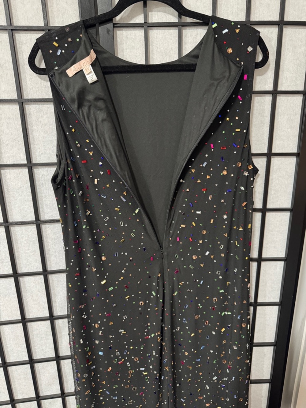 1X Anthropologie Hutch Oaklyn Sleeveless Embellished Maxi Dress - Picture 7 of 7